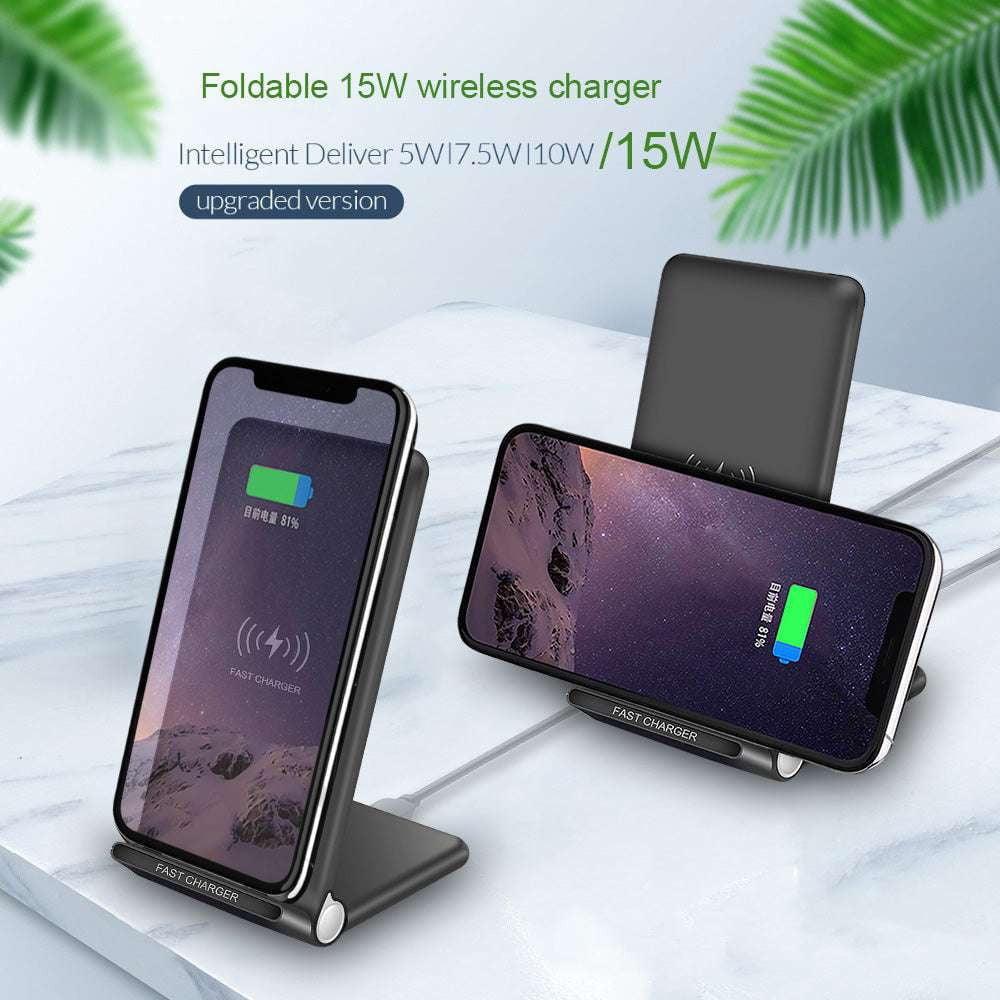 15W wireless stand, folding charging stand, portable wireless charger - available at Sparq Mart