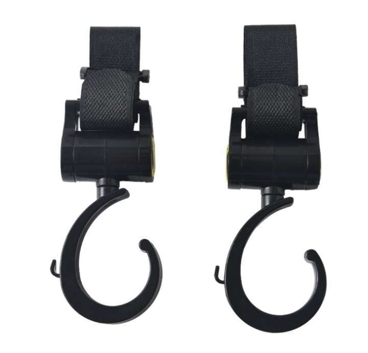 heavy-duty Velcro hook, stroller accessory hook, umbrella stroller clip - available at Sparq Mart