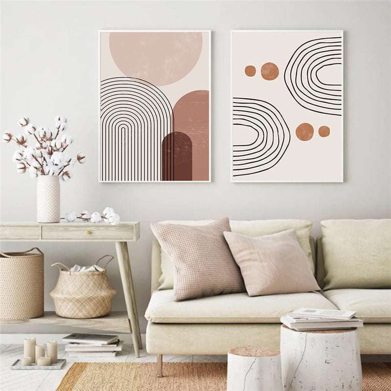 abstract line canvas, decorative art prints, frameless wall art - available at Sparq Mart