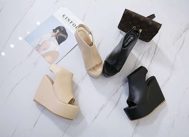 comfortable wedge heels, fashionable wedge shoes, summer wedge sandals - available at Sparq Mart