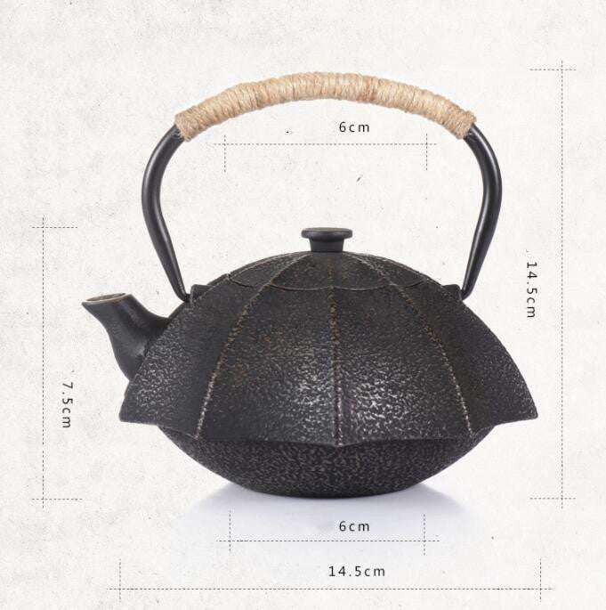 Artisan Iron Kettle, Decorative Iron Teapot, Unique Umbrella Kettle - available at Sparq Mart