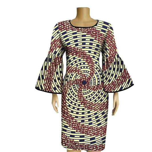 Batik Banquet Dress, Cotton Ladies Fashion, Elegant Banquet Attire - available at Sparq Mart