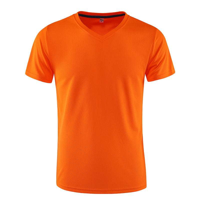 Athletic V-Neck Tee, Men's Quick-Dry Shirt, Performance Running Top - available at Sparq Mart