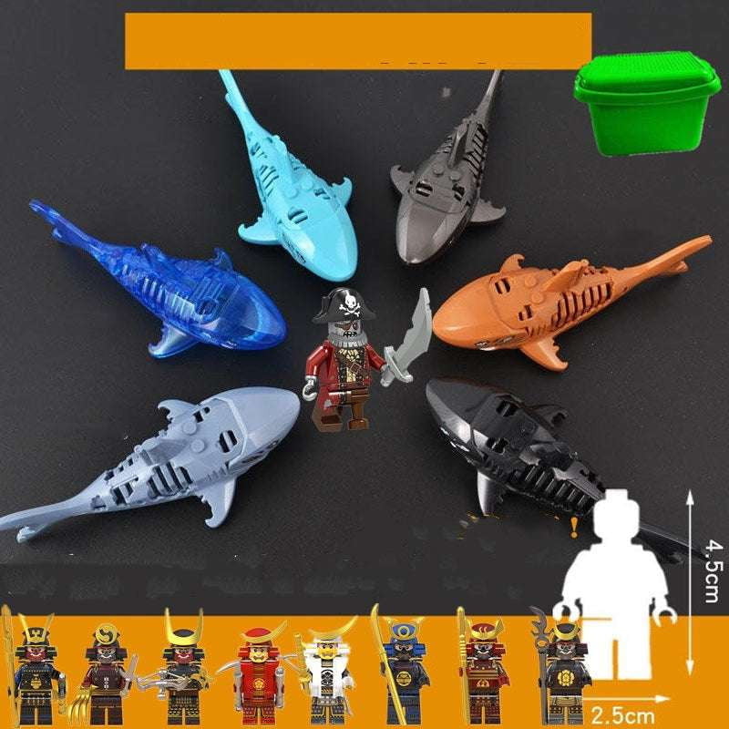 Deep Sea Assembly, Megalodon Shark Puzzle, Pirate Shark Toy - available at Sparq Mart