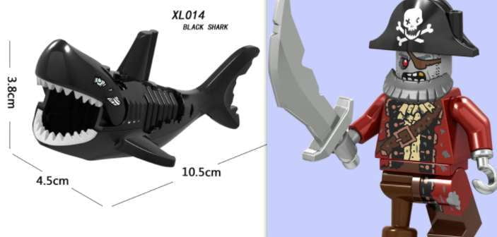 Deep Sea Assembly, Megalodon Shark Puzzle, Pirate Shark Toy - available at Sparq Mart