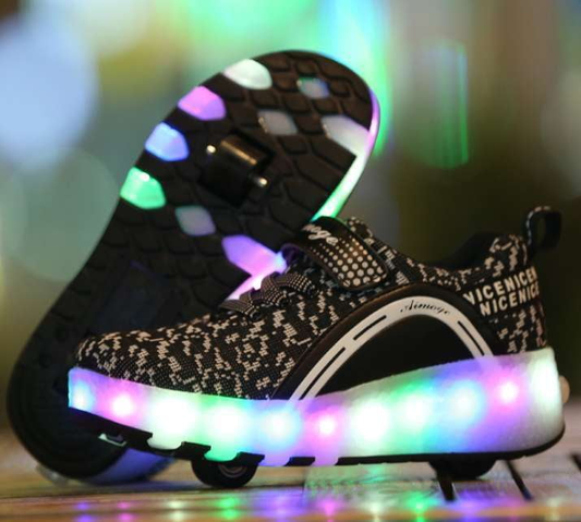 Luminous Roller Skates, Rechargeable Skating Shoes, Ultra-light Skates Online - available at Sparq Mart