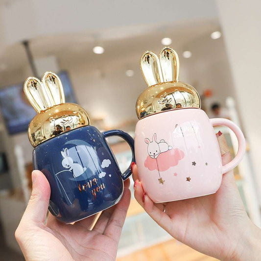 Ceramic Mug, Pot Belly Mug, Rabbit Ears Mug - available at Sparq Mart