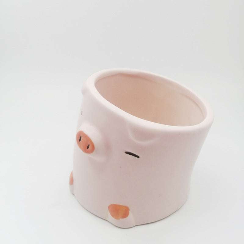 ceramic animal planters, indoor decorative pots, unique plant pot designs - available at Sparq Mart