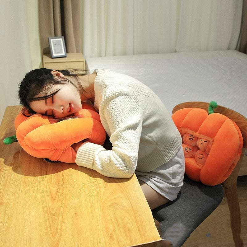 Cozy Doll Set, Plush Pumpkin Pillow, Pumpkin Hand Warmer - available at Sparq Mart