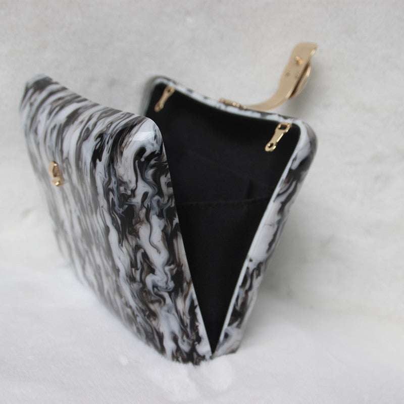 Acrylic Clutch Bag, Elegant Evening Purse, Retro Square Handbag - available at Sparq Mart