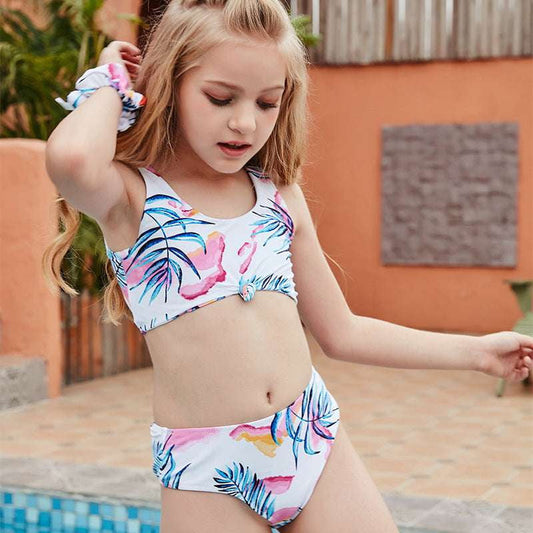 Girls Floral Bikini Set Kids Chic Swimwear Online Trendy Swimsuit Girls Fashion - available at Sparq Mart