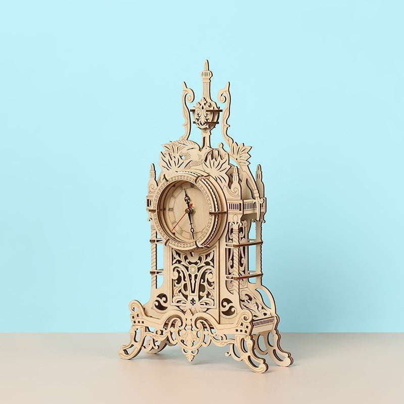 DIY pendulum clock, educational puzzle clock, wooden clock puzzle - available at Sparq Mart