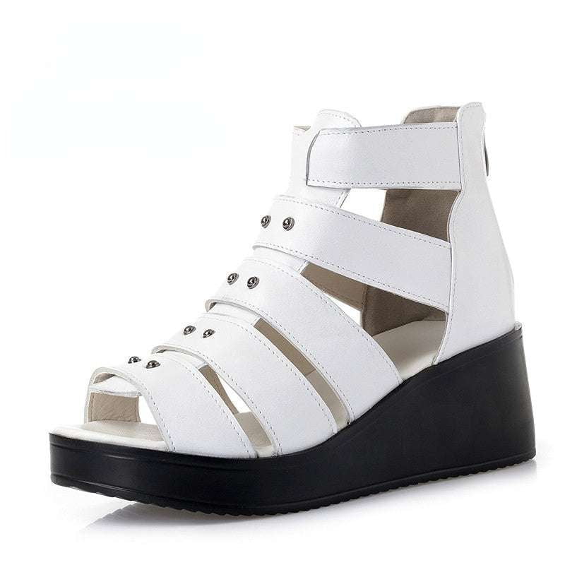 chunky heeled sandals, comfortable wedge sandals, thick sole sandals - available at Sparq Mart