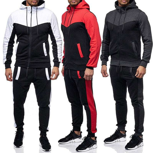 Athletic Jacket Outfit, Cotton Blended Tracksuit, Fitness Sports Jacket - available at Sparq Mart