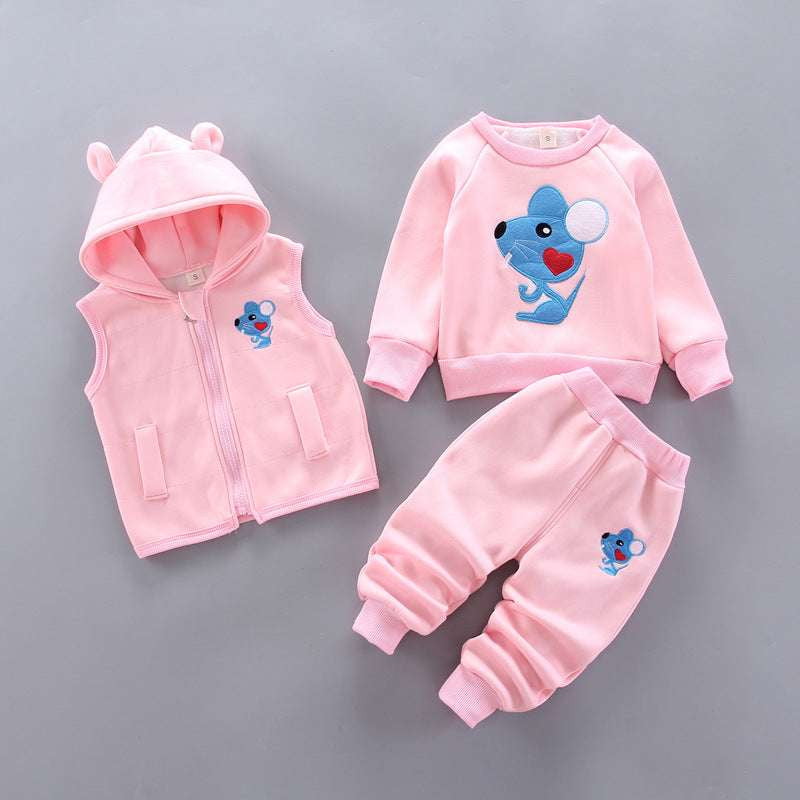 Cartoon Bear Toddler Outfit, Cozy Animal Playwear, Toddler Bear Costume Set - available at Sparq Mart