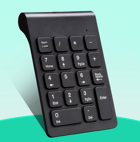 18 keys for office accounting, Portable mini keypad, USB PC pad - available at Sparq Mart