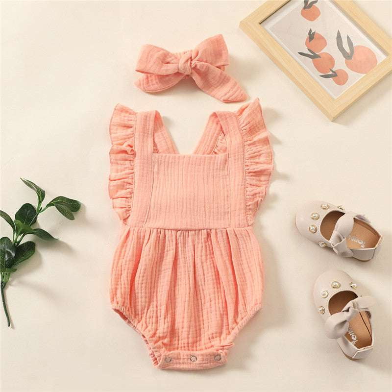 Comfortable Toddler Outfit, Cute Infant Playsuit, Soft Cotton Baby Romper - available at Sparq Mart