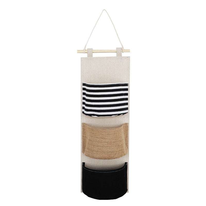 Artistic Hanging Bag, Cloth Wall Organizer, Linen Wall Storage - available at Sparq Mart