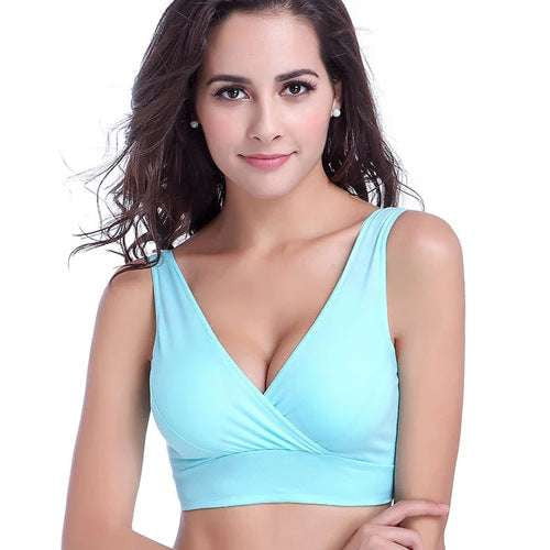 Comfortable Nursing Bra, Cotton Maternity Underwear, Wireless Support Bra - available at Sparq Mart