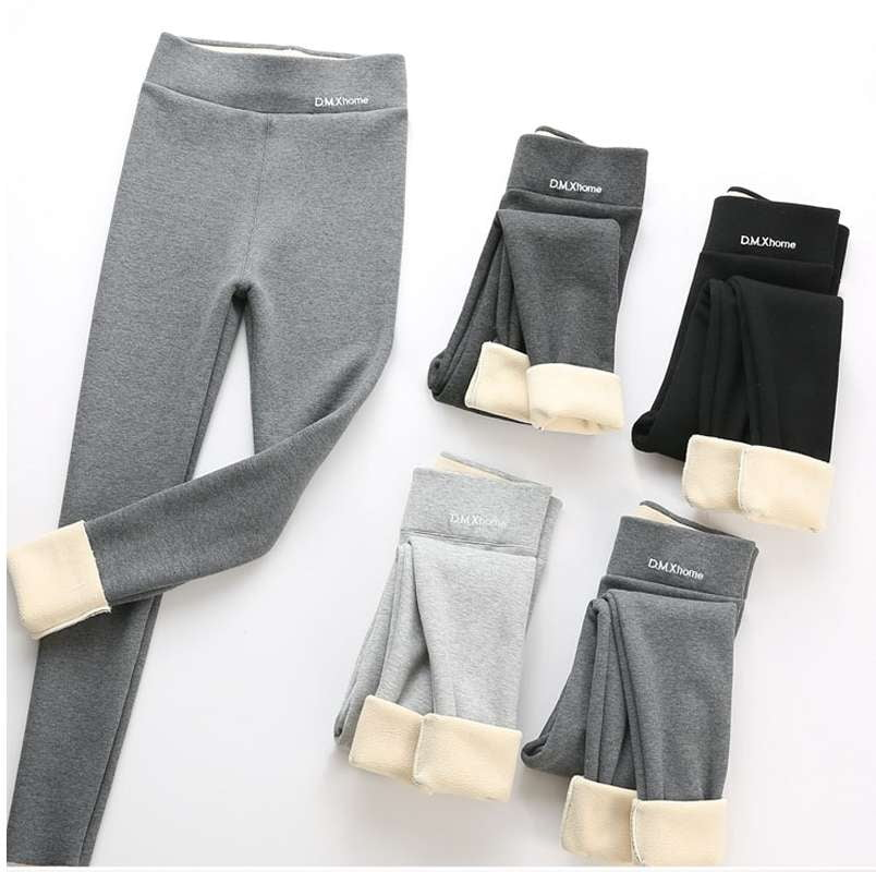 Breathable Wool Trousers, High Waist Stretch Pants, Plus Size Thermal Pants - available at Sparq Mart