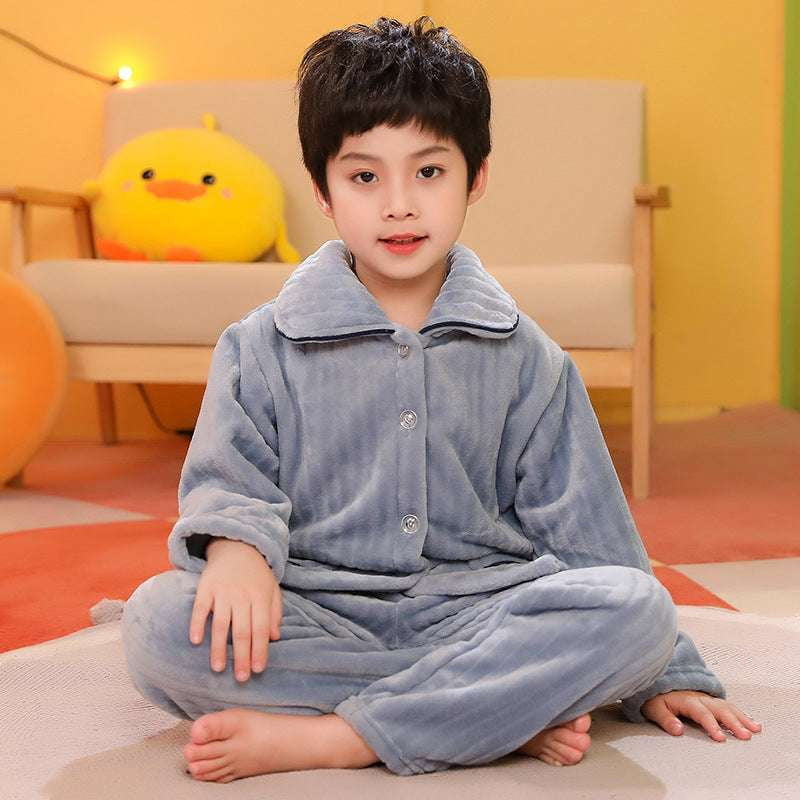 Boys Cozy Pajamas, Childrens Pajama Set, Kids Flannel Sleepwear - available at Sparq Mart