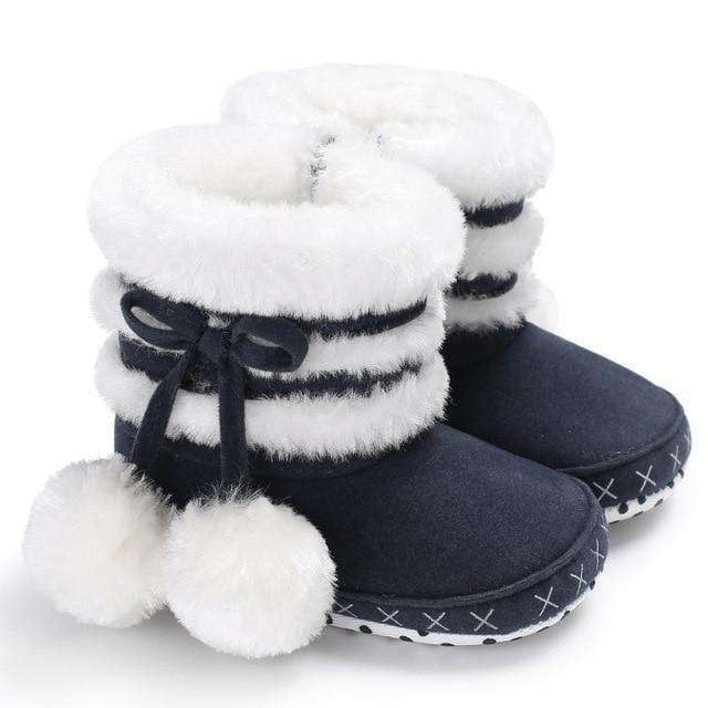 Cozy Winter Booties, Infant Booties Sizes, Pom Pom Footwear - available at Sparq Mart