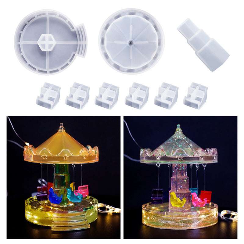 Carousel Mold Design, Chair Mold Crafts, Crystal Drop Glue Chair Mold - available at Sparq Mart