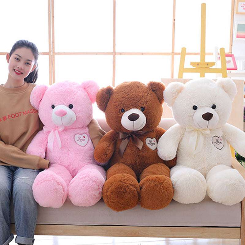 cuddly bear plush, hug play love - available at Sparq Mart