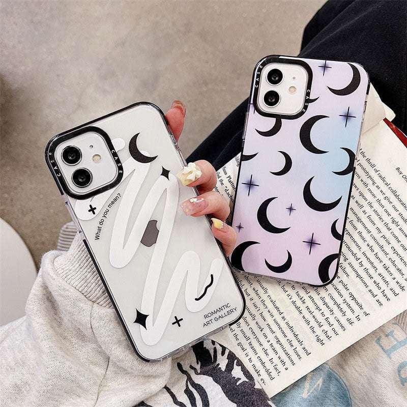 Celestial iPhone Protector, Custom Moon Case, Gradient Phone Cover - available at Sparq Mart