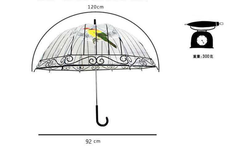 Custom Transparent Umbrella, Durable Handle Umbrella, Thick Poe Umbrella - available at Sparq Mart