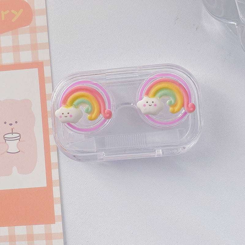 Cartoon Contact Lens Case, Durable Contact Lens Holder, Stylish Lens Storage Box - available at Sparq Mart