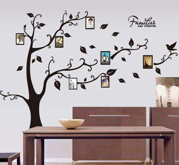 birds wall sticker, decorative tree art, family tree decal - available at Sparq Mart