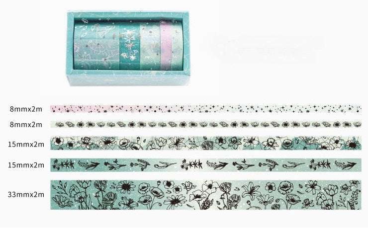 Decorative Washi Tape, DIY Crafting Supplies, Starry Sky Stickers - available at Sparq Mart