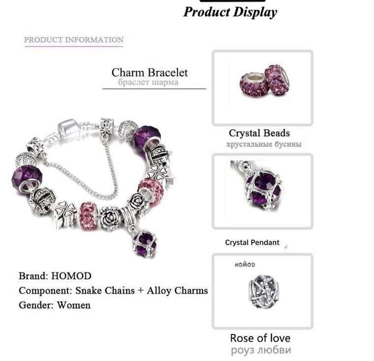 Charm Accessory Gift, DIY Beaded Bracelet, Fashion Beads Jewelry - available at Sparq Mart