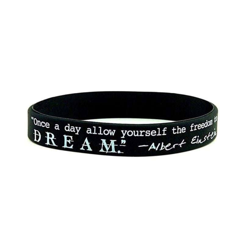 Dream Motivation Band, Inspiring Bracelet Accessory, Silicone Wrist Band - available at Sparq Mart