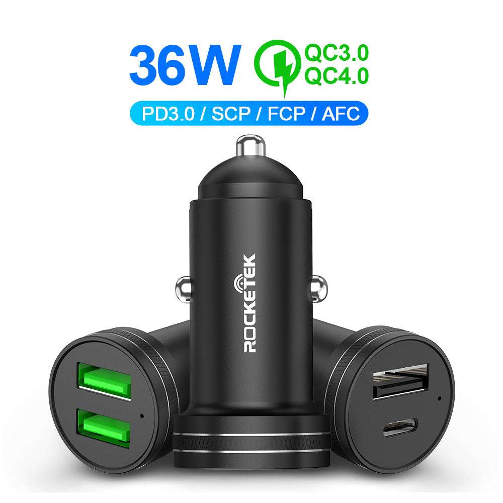 Dual QC30 PD Car Charger, Fast Charging On-the-Go - available at Sparq Mart