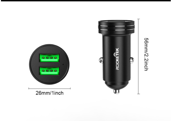 Dual QC30 PD Car Charger, Fast Charging On-the-Go - available at Sparq Mart