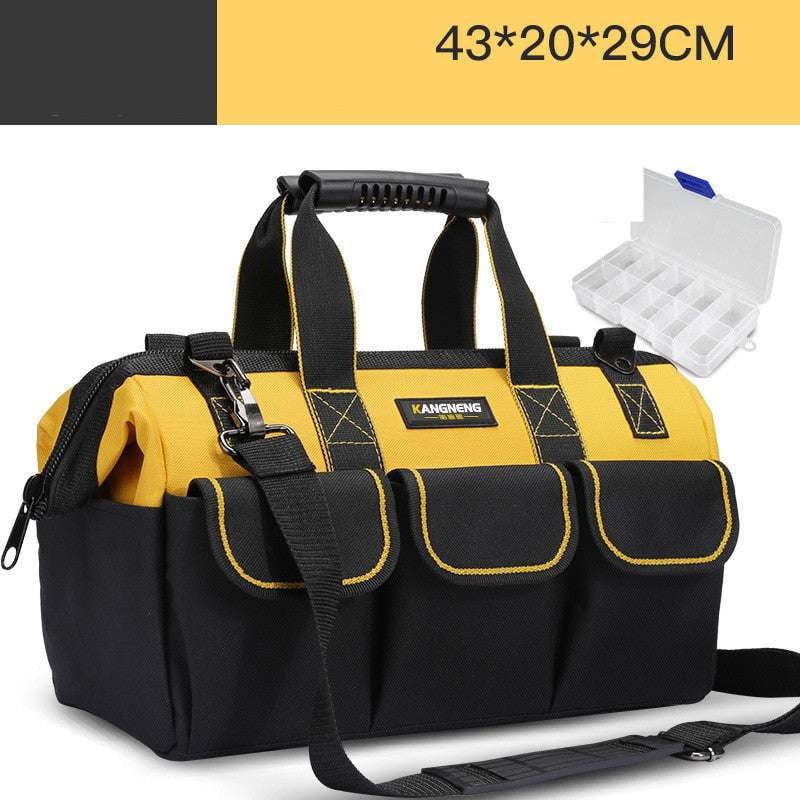 canvas tool carrier, multifunctional tool pouch, wear-resistant toolbag - available at Sparq Mart