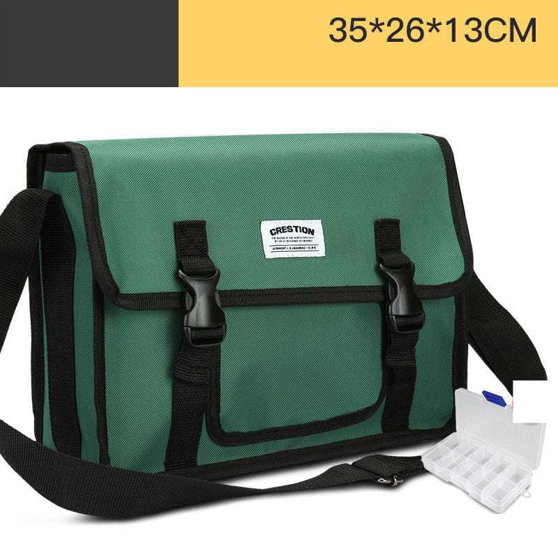 canvas tool carrier, multifunctional tool pouch, wear-resistant toolbag - available at Sparq Mart