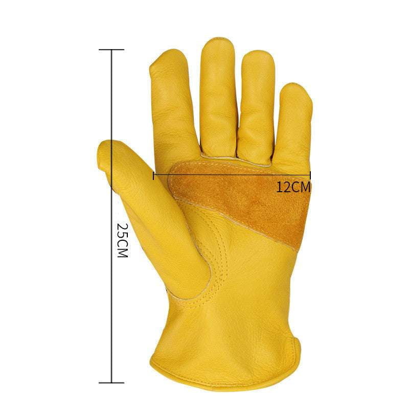 Cowhide Gardening Gloves, High Heat Gloves, Leather Protection Gloves - available at Sparq Mart