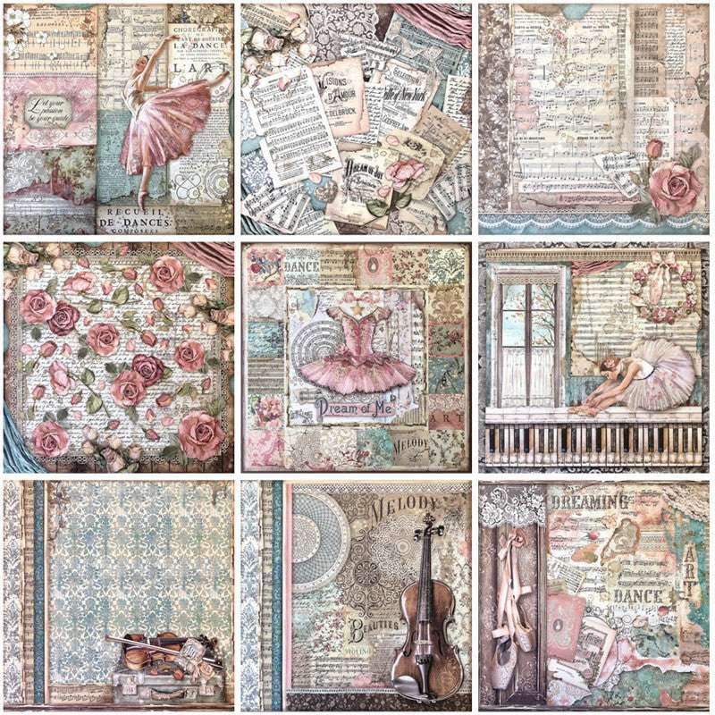 Ballet Sticker Decor, Elegant Sticker Set, Vintage Journal Stickers - available at Sparq Mart