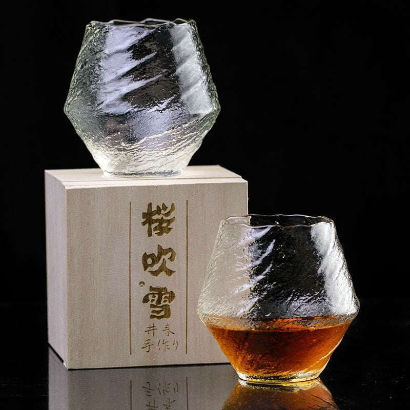 crystal whiskey glass, elegant drinking glass, luxury water cup - available at Sparq Mart