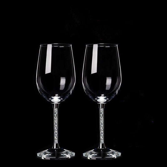 Crystal Wine Glass, Elegant Stemware Collection, Handcrafted Wine Goblets - available at Sparq Mart