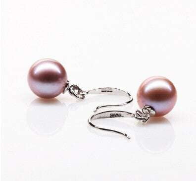 Freshwater Pearl Earrings, Luxury Pearl Jewelry, Silver Pearl Studs - available at Sparq Mart