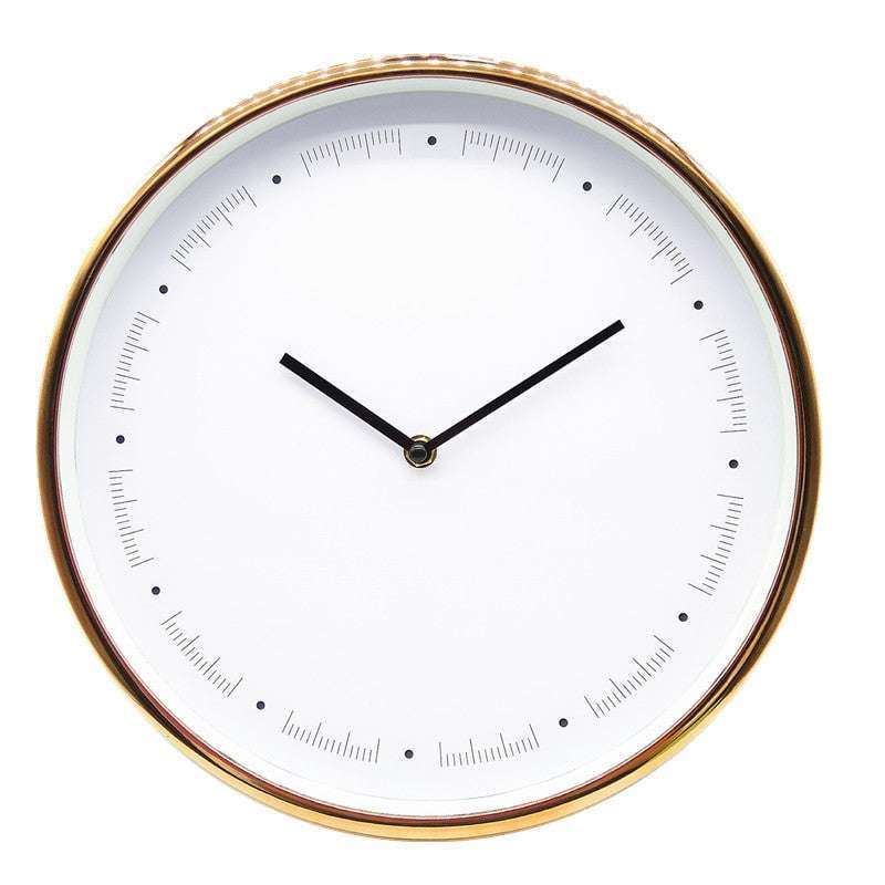 Gold Clock Decor, Modern Wall Clock, Silent Decor Clock - available at Sparq Mart