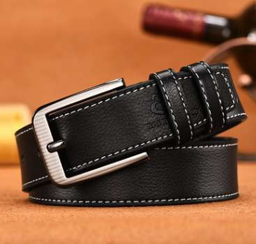 classic buckle leather belt, designer dress belts men, men's leather dress belt - available at Sparq Mart