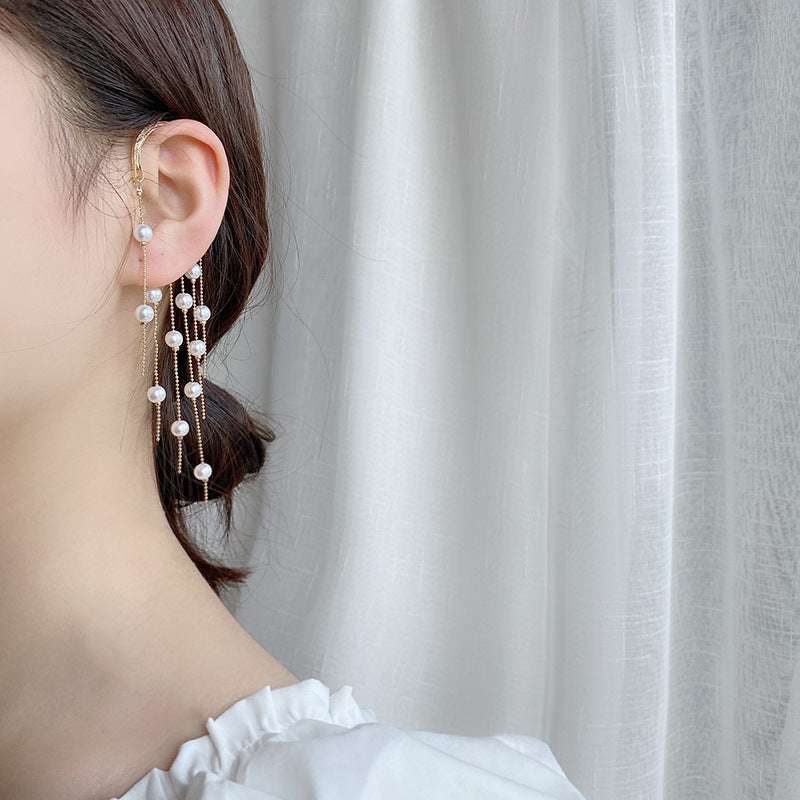 'Elegant Pearl Earrings', 'Retro Tassel Pearl Earrings', 'Sparq Mart Earrings' - available at Sparq Mart