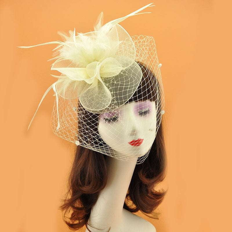 British Veil Hat, Elegant Veil Hat, Retro Top Hat - available at Sparq Mart