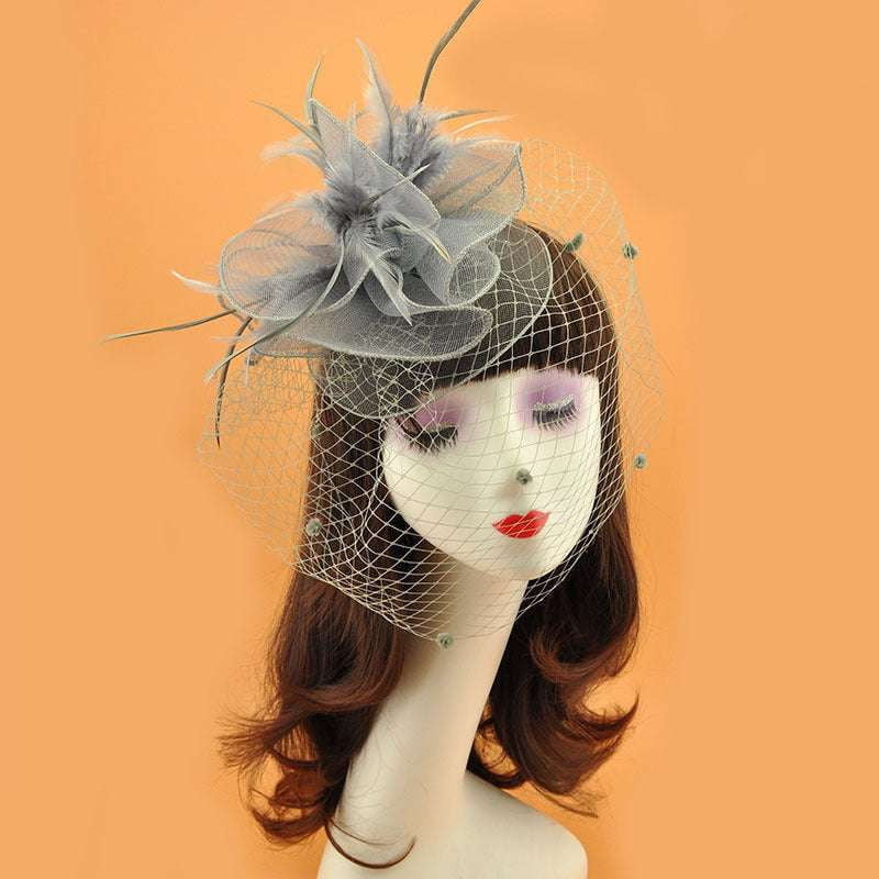 British Veil Hat, Elegant Veil Hat, Retro Top Hat - available at Sparq Mart