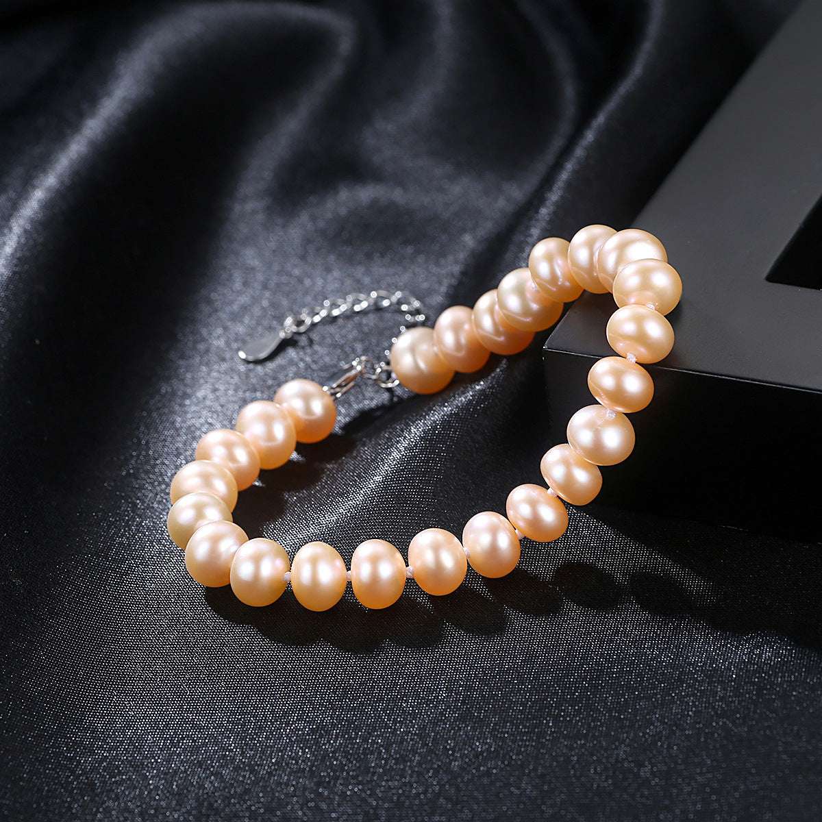 Elegant pearl bracelet, freshwater pearl bracelet, S925 silver bracelet - available at Sparq Mart